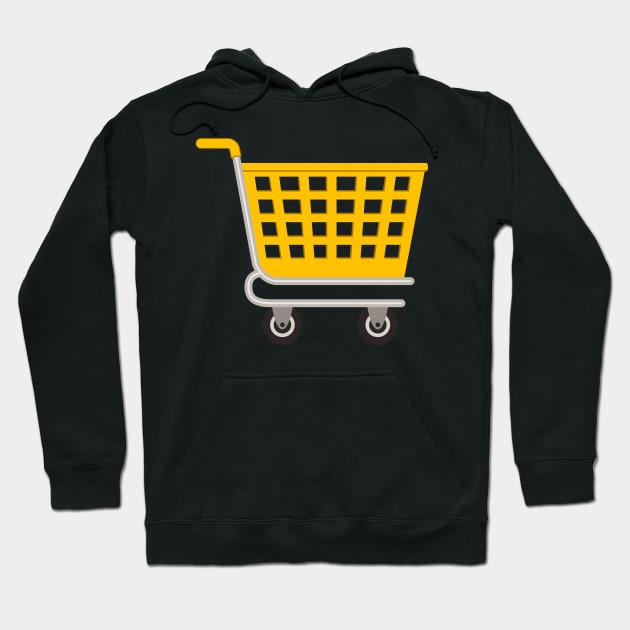 Cute Shopping Cart Hoodie by SWON Design